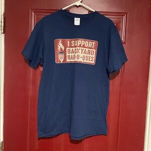 Delta Pro Weight unisex I Support Backyard Bar-B-Ques T-Shirt Size Large